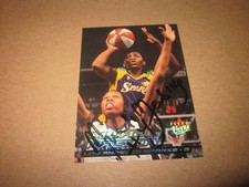 MWADI MABIKA AUTOGRAPHED 2000 FLEER ULTRA WNBA CARD # 89 LA SPARKS CONGO