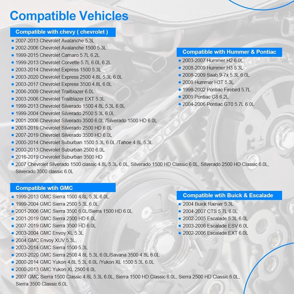 Kit de cadena de distribución de bomba de aceite de alto volumen M295HV para Chevrolet GMC LS 4,8 L 5,3 L 6,0 L Foto 3 de 4