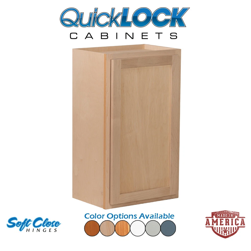 Quicklock Rta Wall Kitchen Cabinets Shaker Style Ready To Assemble 100 Hardwood Made In America Soft Close Hardware Storage Cabinet