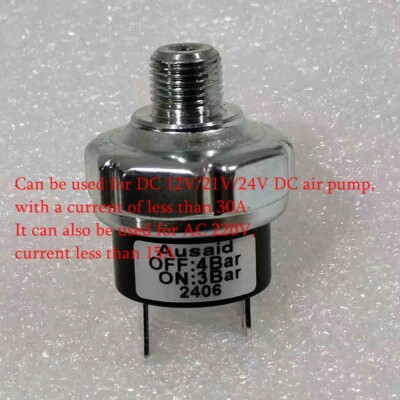 FOR 12V24V220V 30A automatic start stop switch 3bar on 4bar off NC PT1/8