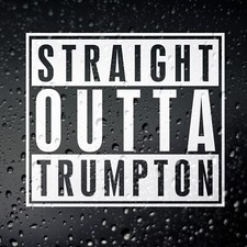 Straight Outta Trumpton Funny Car Sticker - JDM Drift VAG Euro Campervan