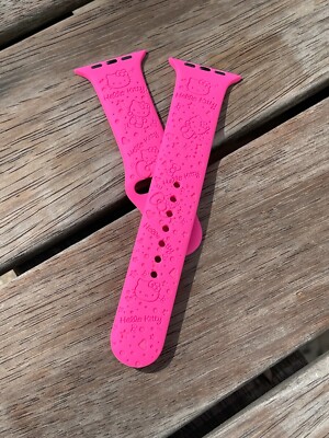 Skite Laser Engraved Silicone Comp w/ Apple Watch Band (Hello