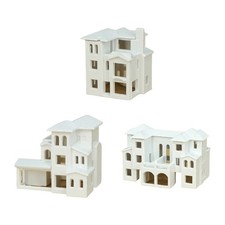 N Scale 1:500 Villas House Assembled Model DIY Sand Table Scene Building Model