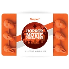 SHAPED Horror Movie Character Silicone Baking Mold Set with 6 Characters