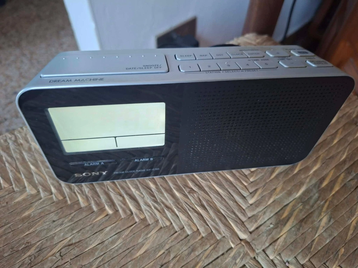 RELOJ RADIO DESPERTADOR SONY DREAM MACHINE RADIO AM/FM sony icf-c705