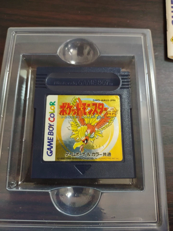Nintendo Pokémon Gold Version (Game Boy Color, 2000) With Box & Manual Japanese - Image 3 of 4