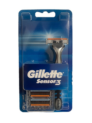 Gillette Sensor3  Rasierer mit 6 Ersatzklingen / Rasierklingen