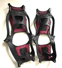 KAHTOOLA NANO-SPIKES Adult XL Snow Footwear Traction BLACK Spike-Type EUC