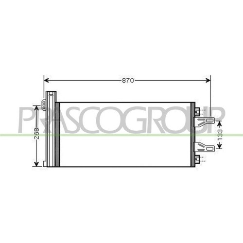 Condenseur de climatisation Prasco CI954C002 pour Citroën, Fiat et Peugeot