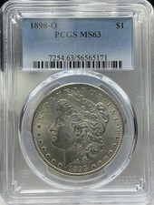 1898-O Morgan Dollar PCGS MS-63