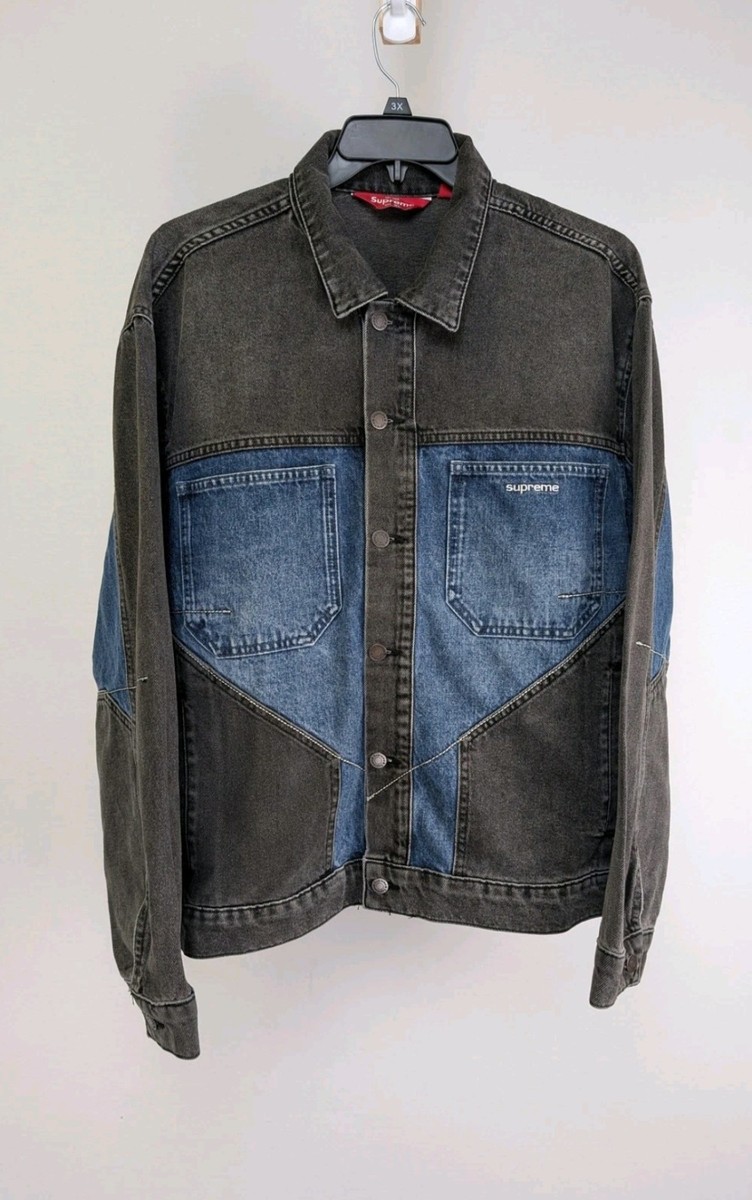 Supreme 2-Tone Paneled Denim Jacket FW22 | eBay Supreme 2-Tone Paneled Denim Jacket FW22 | eBay