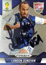 2014 Panini Prizm World Cup Landon Donovan Signed Card #70 Hand-Signed GA13