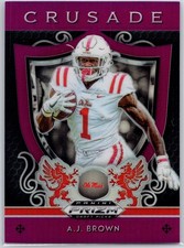 2019 Panini Prizm Draft Picks #5 A.J. Brown Crusade Prizms Purple