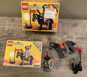 Lego Castle Black Knight Set 6009 100% Complete With Box Vintage Set Retired Toy