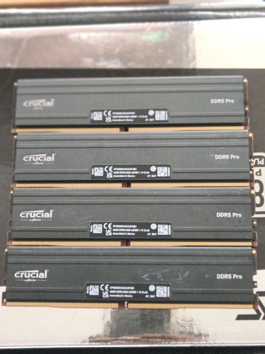 Crucial Pro 192GB DDR5 RAM Kit (4x48GB), 5600MHz XMP 3.0 Desktop - Bild 2 von 5