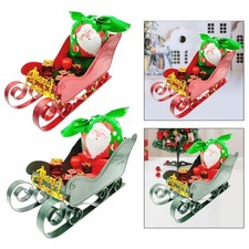 Christmas Sleigh Ornament Miniature Sleigh with Stickers with Gift Bags