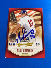 NEIL RAMIREZ 2013 PANINI USA CHAMPIONS AUTO SIGNED METS TWINS CUBS TEXAS RANGERS