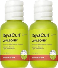2 Pack DevaCurl CurlBond Recoiling Cleanser Repair & Bond 3 fl oz