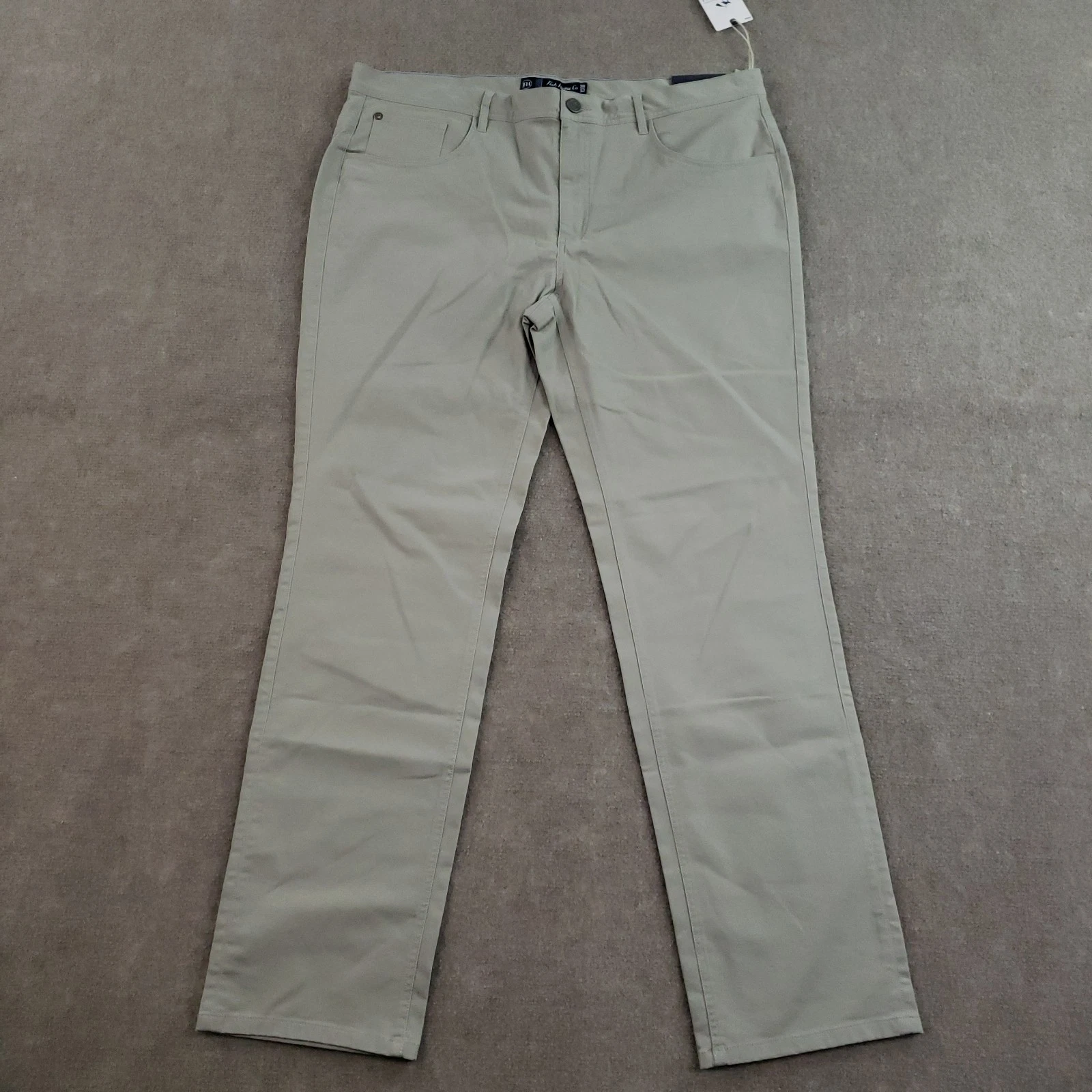 Fish Hippie Dunewalk Pants Mens 38x32 Taupe Beige Stretch 5 Pocket Casual NWT