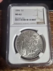 1896 Morgan Silver Dollar $1 NGC MS-62