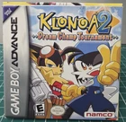 Klonoa 2 Dream Champ Tournament (Nintendo GBA, 2005) Tested/Working - CIB - RARE