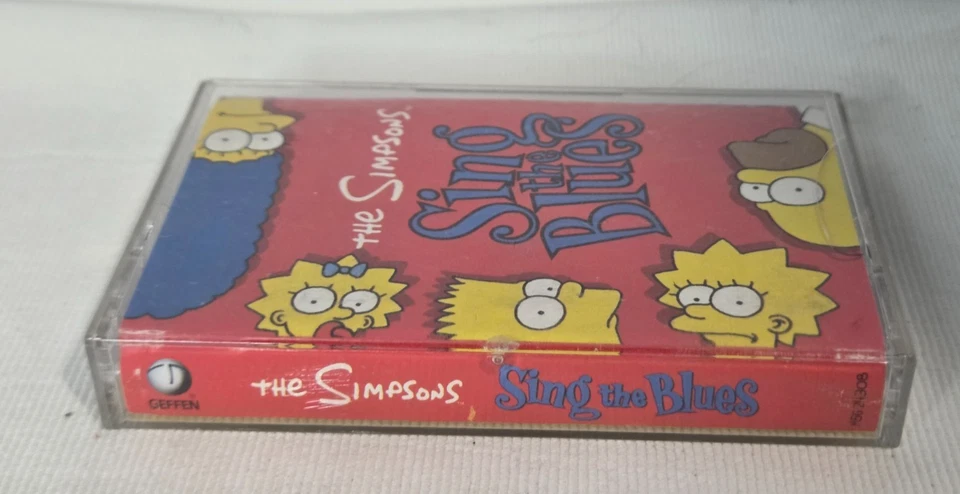 Vtg The Simpsons - Sing The Blues 1990 Homer Bart Bartman Cassette Tape Tested Foto 4 de 4