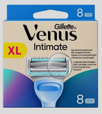 8 Gillette  Venus Intimate  Care Rasierklingen für den Intimbereich