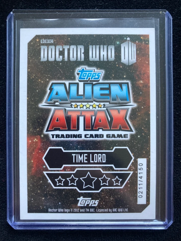 Topps Alien Attax Dr Who Costume Card Relic The Eleventh Doctor Matt Smith - Image 2 of 4