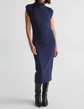 Michael Stars Iolanda Power Shoulder Dress Size S