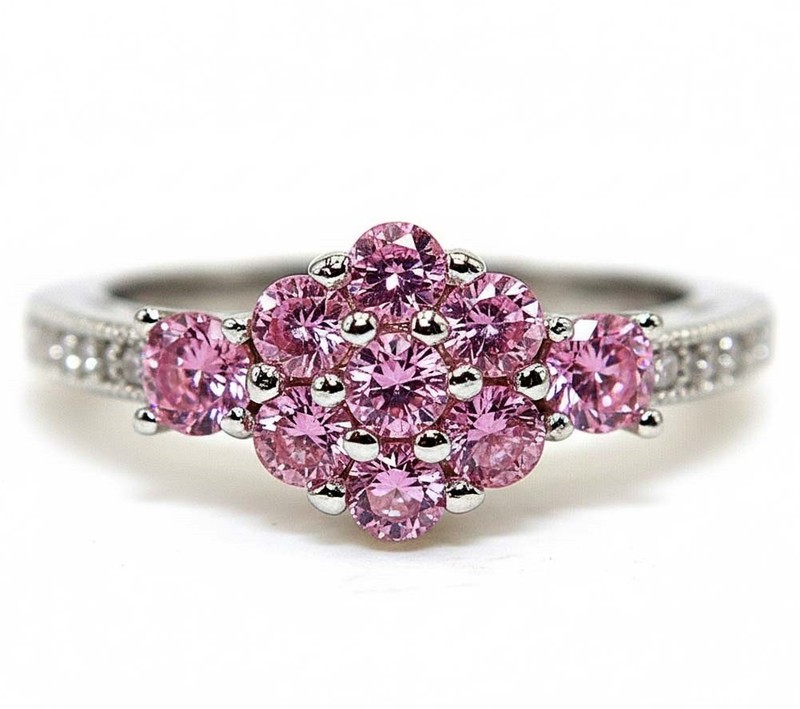 1CT Heat Treated Pink Topaz 925 Sterling Silver Ring Jewelry Sz 7 MM5-6