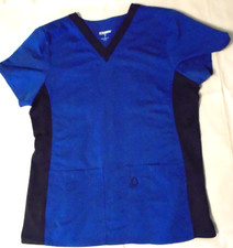 Scrubstar Electric Blue Medical Uniform Scrub Vet Tech Office, Size Medium