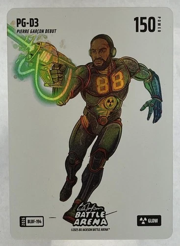 2026 Bo Jackson Battle Arena PG-D3 Pierre Garson Blizzard Glow Battlefoil 150