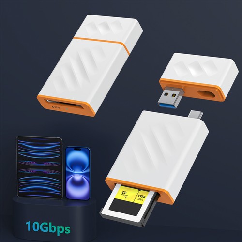 10Gbps USB 3.2 Gen 2 CFexpress Type B Memory Card Reader Adapter For Photography - Afbeelding 10 van 16