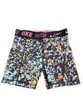 Nike Pro Dri-Fit Training Shorts Big Kids Girls Black Pink  Green Size Large