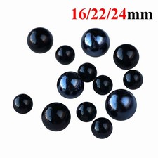16/22/24mm Black Glass Bead Glass Marbles DIY Kid Toys Games Decoration Ornament