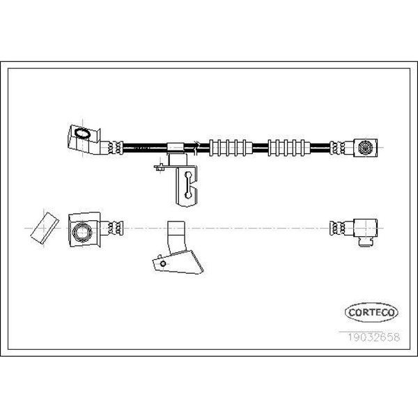 Corteco 19032658 Bremsschlauch FüR Chrysler Voyager ES-image