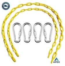 Swing Chains 40 Inch 660 lb Iron Plastic Coated Pair with Quick Links for