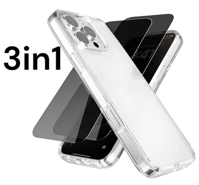 handyhülle Panzerfolie Für iPhone 17 16 15 14 13 12 11 Pro Max Sichtschutz Glas - Bild 1 von 4