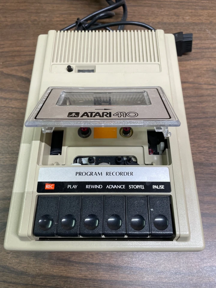 Grabadora de programa Atari 410 (gran forma, enciende, sin probar) Foto 3 de 4