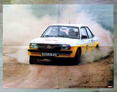 Opel Ascona B Poster, Joachim Kleint/ Gunter Wanger aus rallye racing