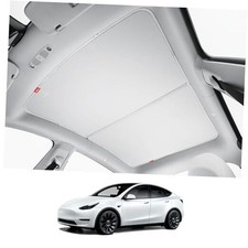 Glass Roof Sunshade with Hexagonal Thermal Protection Coating for Model Y,
