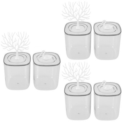  Set of 3 Wattestäbchen Spender Halter Baumwoll -Tupfer -Organisator