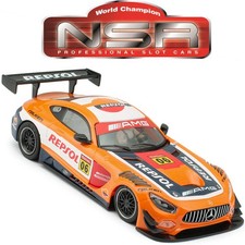 NSR Mercedes-AMG GT3 6 Repsol 1/32 Slot Car 0206SW for Scalextric Slot.it