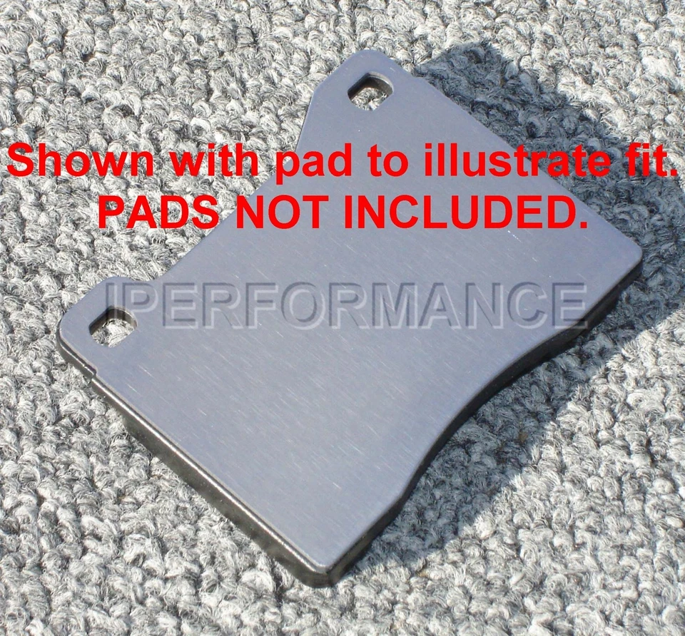 Juego de protector térmico de cuña de pastillas de freno de titanio para BMW 2002ti, 2002tii 1969-1974; delantero Foto 2 de 3