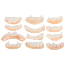 12 Pcs Halloween Party Dentures Teeth Fangs Decoration for Cosplay