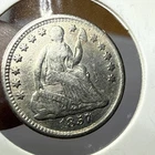 1857 Seated Liberty Silver Half Dime UNC *UNCIRCULATED* Silver