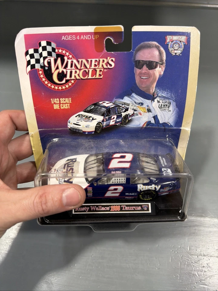 Rusty Wallace Winners Circle 50th anniversary  1/43 diecast  1998 Taurus NASCAR - Image 2 of 3