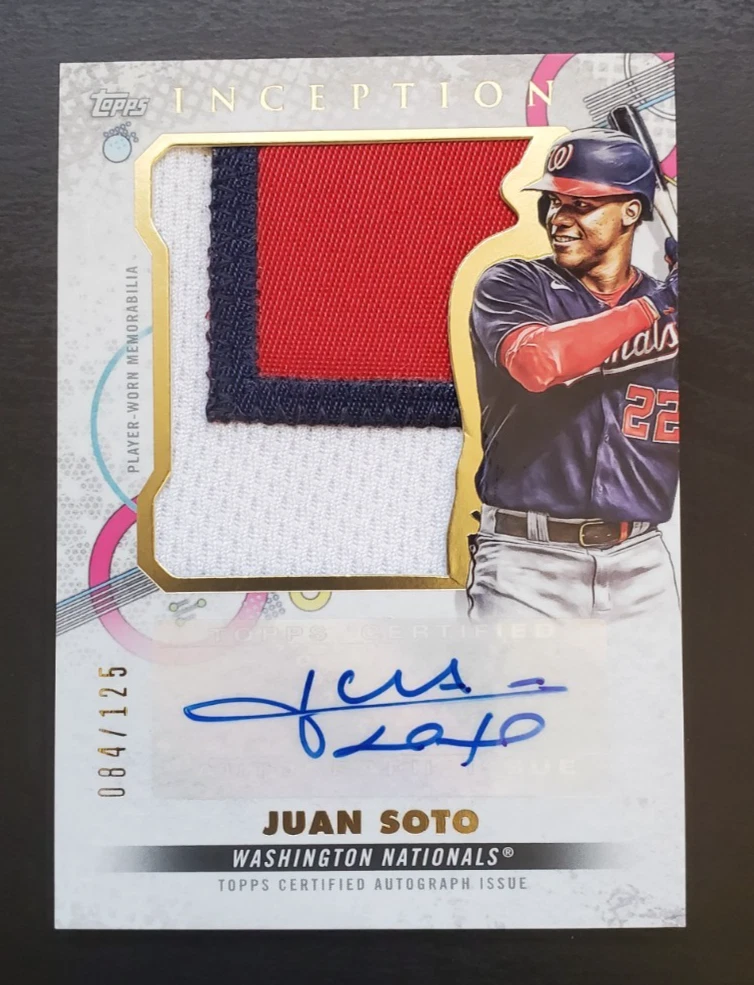 Juan Soto Baseball Sports Trading Cards & Accessories Memorabilia