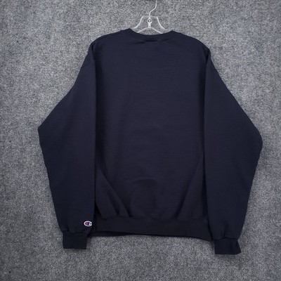 Champion West Virginia University Sweatshirt Mens Large Blue Eco