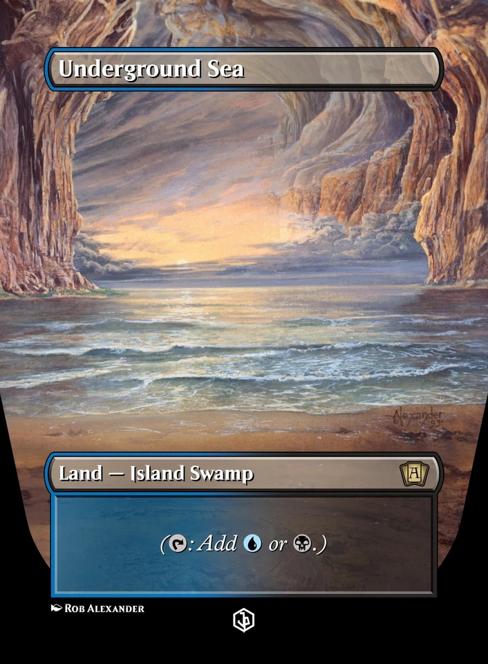 Original OG Dual Lands - Set of Borderless Custom Art / Playtest - Image 3 of 4